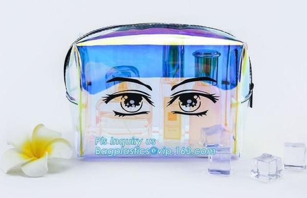 Slider zipper Clear pvc bag for package Vinyl transparent pvc bag cosmetic packing, PVC Bag with Plastic Zipper and Slid
