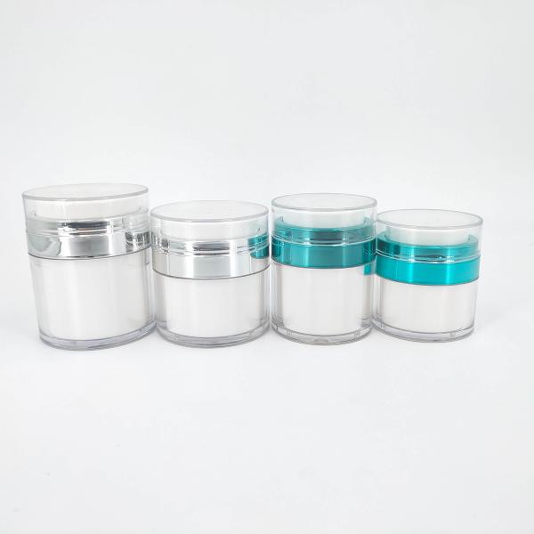 Face Luxury Cosmetic Cream Jar Containers 15g 30g 50g Vacuum Acrylic Double Wall