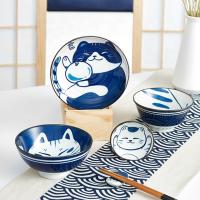 Prêt à expédier En stock Cat Plate céramique Vaisselle plat Plate dîner Plate céramique céramique Vaisselle de dîner