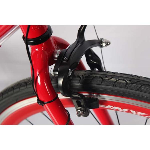 Borda de Alumínio 700C Road Bike Sete marchas Bicicleta de velocidade Verde/Azul/Vermelho
