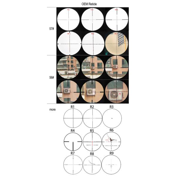 Aluminum Alloy Big Caliber ED Lens Riflescope 4-50x75 For 2000yards Shooting