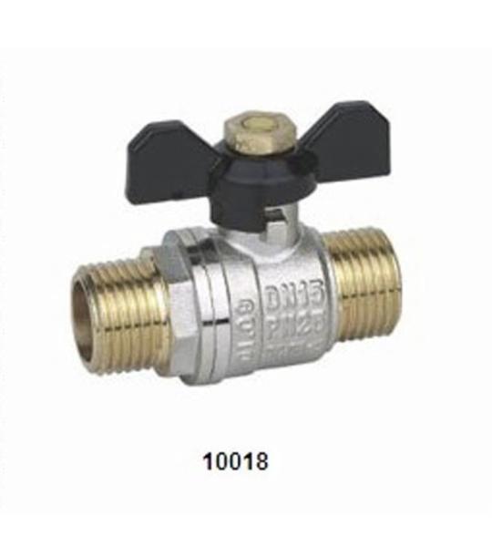 Steel butterfly handle Brass Ball Valve 10018  for Water / Oil