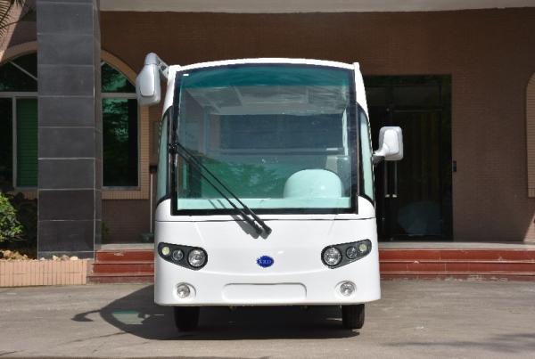 Carro Sightseeing elétrico do veículo da camioneta expresso 48V 4KW do passageiro do branco 8