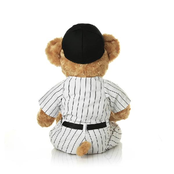 Baseball player bear wholesale stuffed plush teddy bear