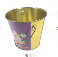 seau à glace galvanisé par couleur du seau de vin en métal 12L 4 avec la poignée