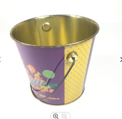 12L Metal Wine Bucket 4 Color Galvanized Ice Bucket With Handle