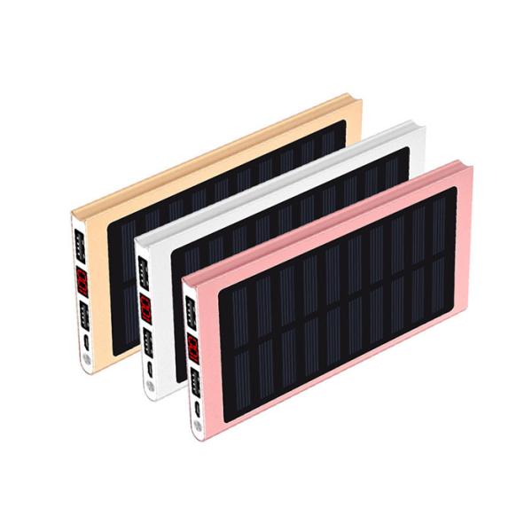 9mm Solar Charger Power Bank , Ultra Thin Portable Solar Battery Charger