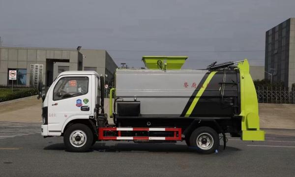 6m3 Pure Electric Side Loading Compactor Kitchen Garbage Truck with Eco-Friendly Operation