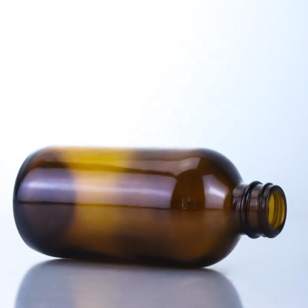 350ml Empty Glass Beer Bottle with Crown Cap Silk Screen and Hot Stamping Unique Design