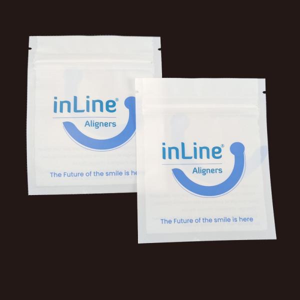Matte Black Small Reusable Ziplock Packaging Bags For Clear Invisible Aligners Bag Orthodontic Remover Packing Bags