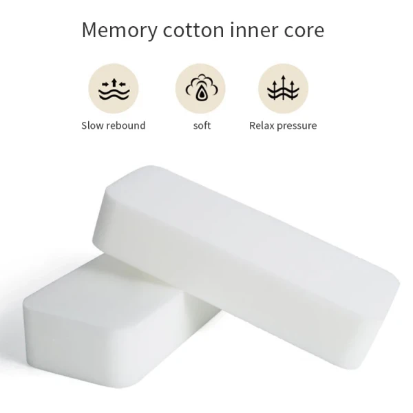 Office Chair Armrest Pads Lightweight Purple Grey Cushion Removable Washable Memory Foam