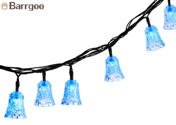 Holiday 6M Bell Solar LED Christmas Lights 30 LED Waterproof For Outdoor Garden
