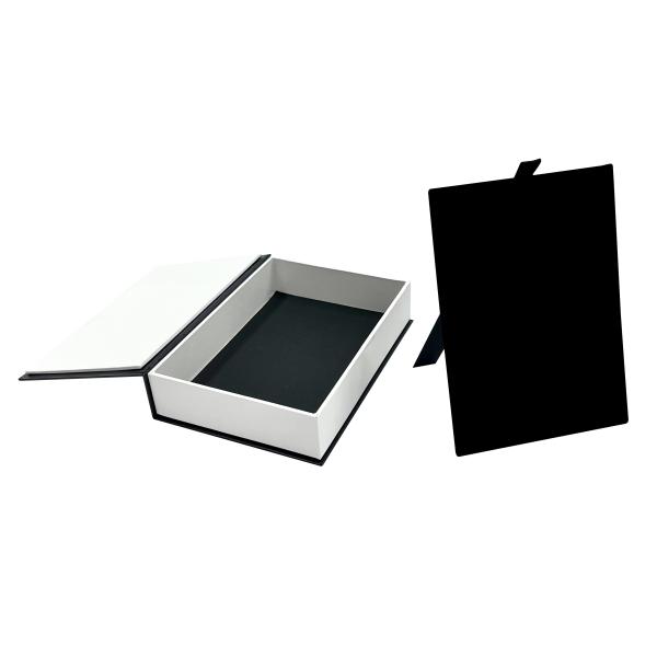 Square Corner Luxury Earring Gift Box Literature Style Foldable Magnetic Gift Box