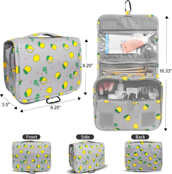 Waterproof Soft  Toiletry Bag for Traveling Women Girls Cosmetic Travel Bag Multifunction Shower Bag with Strong