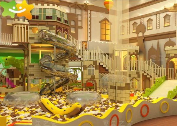 Antirust  Children'S Indoor Jungle Gym , Soft Play Centre Equipment Food Grade Plastic