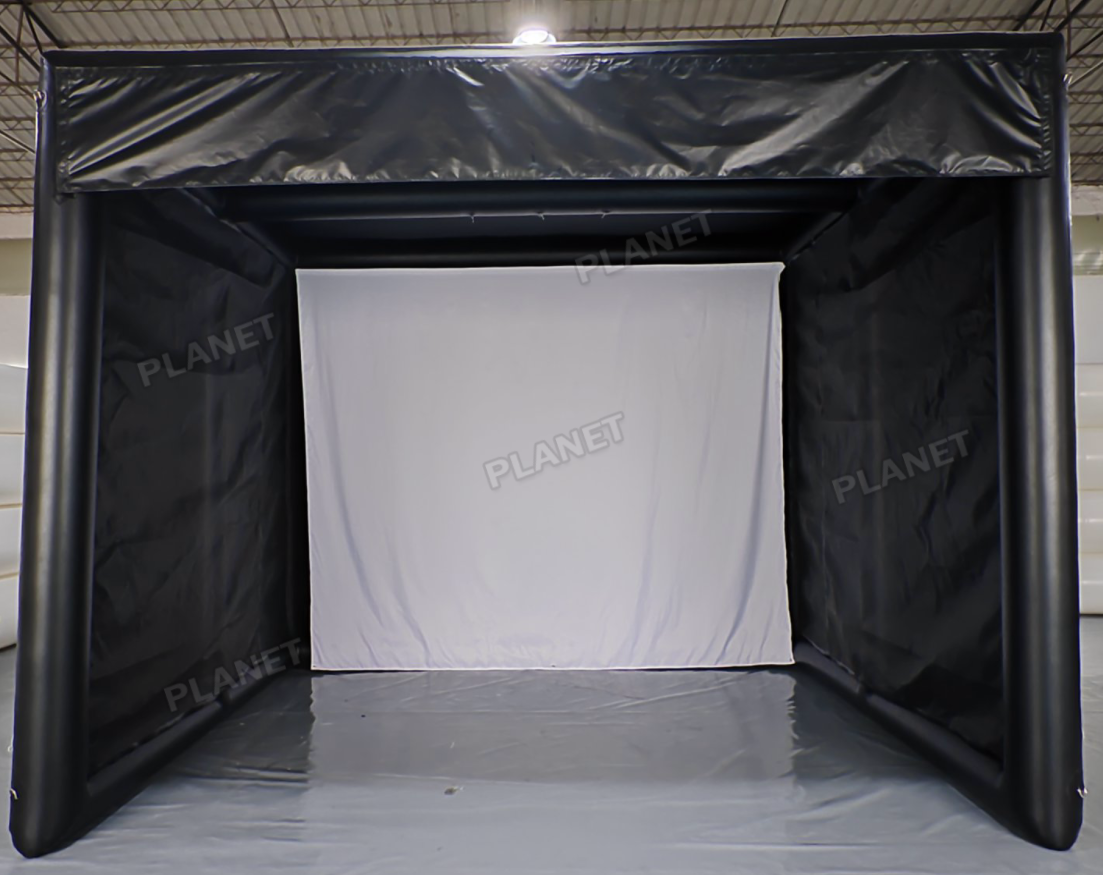 Custom Inflatable Golf Simulator Enclosure Pop up Tent for Training, Exhibition, and Sports Games