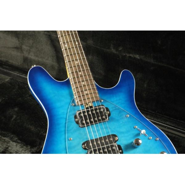 Mahogany body HsH pickups Quilted Maple Top single Binding Music Man olp Electric guitar Guitarra transparent pickguard
