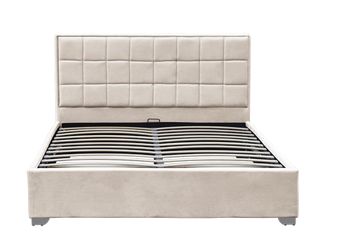 Машинная плита 120x200cm 140x200cm 160x200cm 180x200cm хранения Ottoman бархата Horwood бежевая