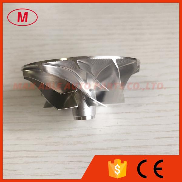 TA31 409096-0014 6207-81-8130 42.55/60.25mm 6+6 blades turbo milling/aluminum 2618/billet compressor wheel for  KOMATSU