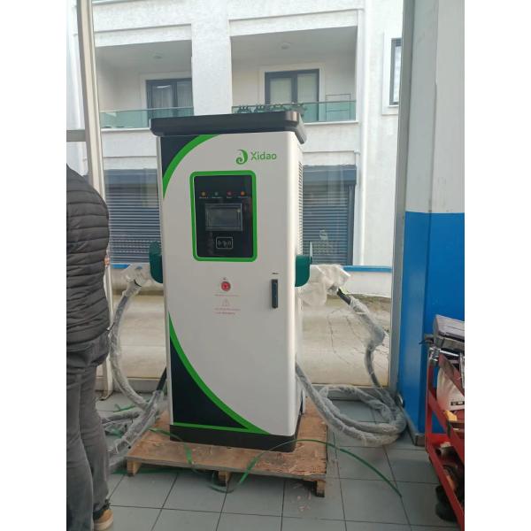 120KW DC charger ccs2 Fast Commercial EV Charger Wifi 4G OCPP1.6 With Payment IK54 Chademo