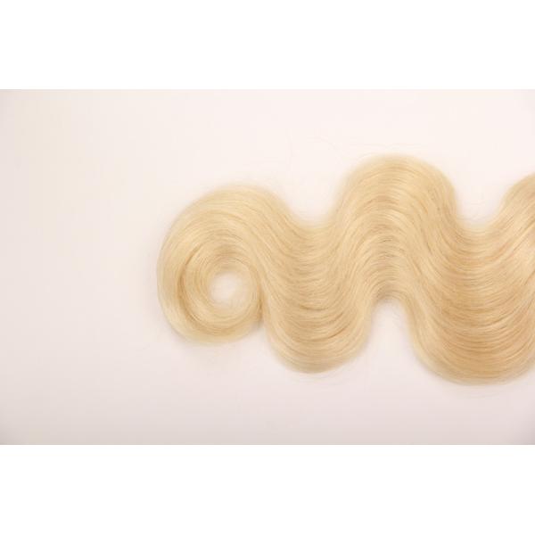 Double Weft No Shed Can Be Permed Aligned Cuticles Body Wave brazilian remy hair blonde