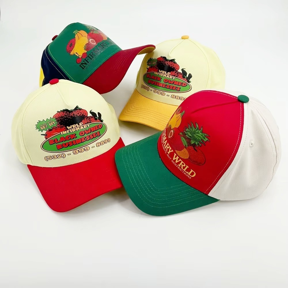 Custom Baseball Cap Logo 3D Puff Embroidery 5 Panels Outdoor Sports Golf
