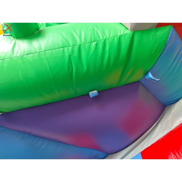 New Design Lego Block Colorful Inflatable Bounce House Dry Water Slide