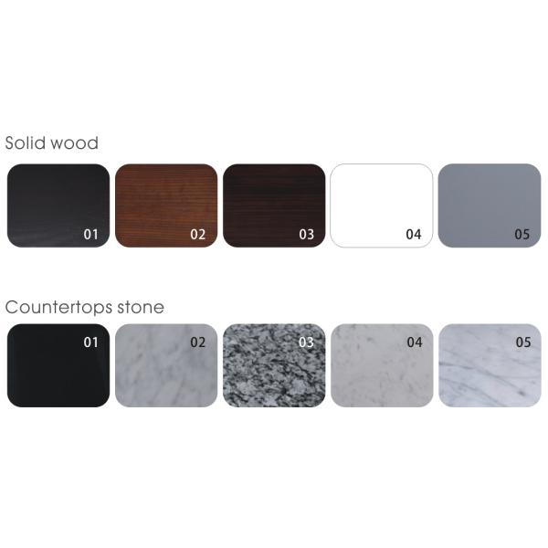 48′′ Bathroom Vanity Cabinets Furniture Floor Mounted with White Glossy Finish