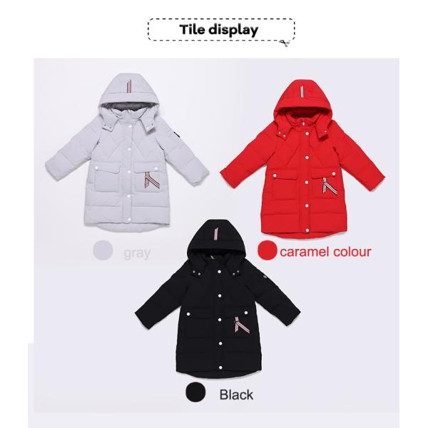 Kids Clothing Suppliers China Long Coat Winter Latest Girl Outdoor Children Hooded Down Jacket