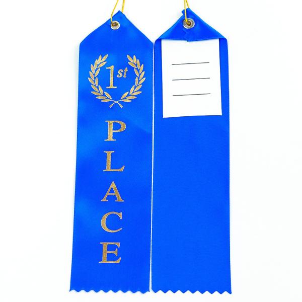 Голубая Зеленая Медаль Награды лента Полиэстер Сатин Заказные медали ленты