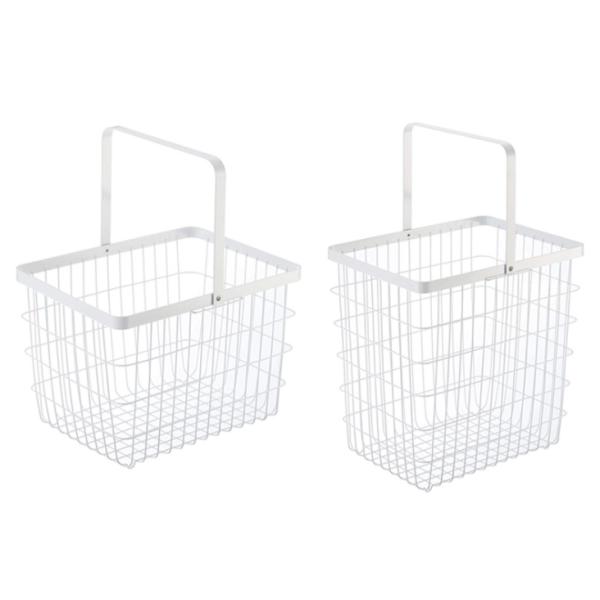 Two Layers Galvanized 960mm Height Steel Laundry Basket