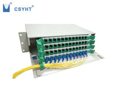 48 a cremalheira do painel de remendo 19inch da fibra ótica do núcleo montou SC da carga, LC, adaptador da fibra ótica de FC