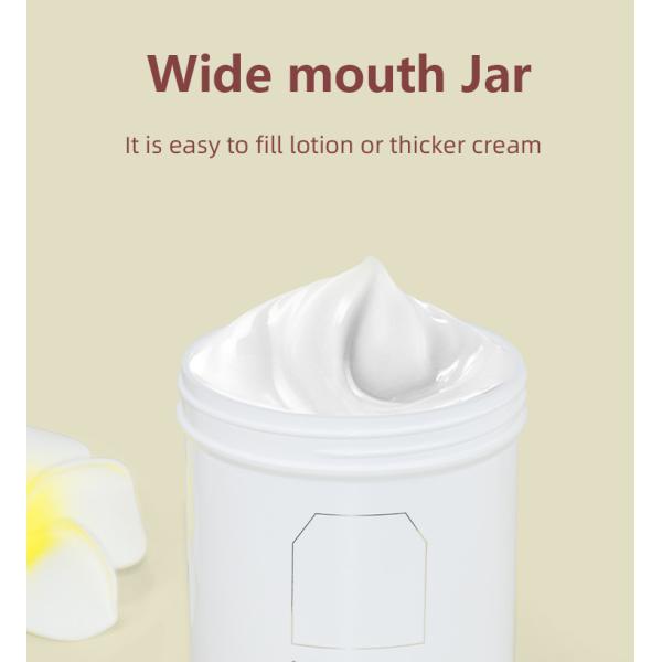 15oz 450g Cream Jar Plastic Packaging For Cosmetics PP Body Scrub Face Mask