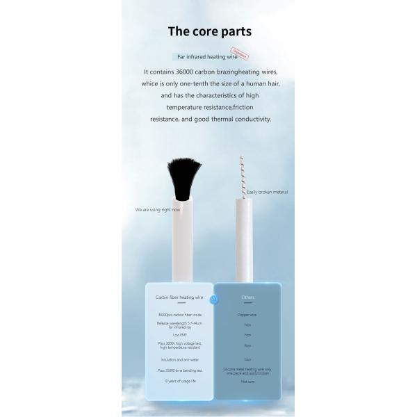 Углеродные волокна нагревательная проволока ручная инфракрасная шея и плечевая нагревательная подушка ПЭМФ терапия