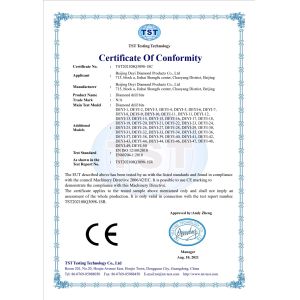 Beijing Deyi Diamond Products Co., Ltd. Сертификации