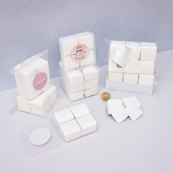 Tampons dissolvants pour ongles OEM 200 pièces/boîte, non pelucheux, roses, noirs, blancs