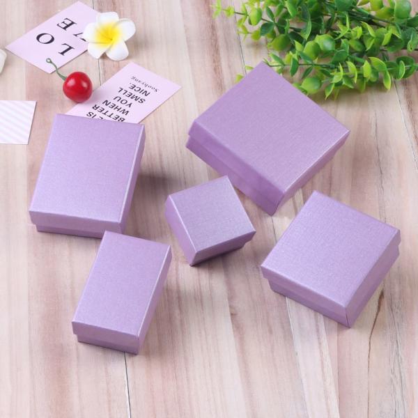 Ring Earrings Gift Boxes Jewellery Display Box With Hot Stamping Cute Design