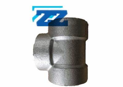 BSP DN40 Threaded Reducing Tee , ASTM A182 F12 Alloy Steel Pipe Fittings BS 3799