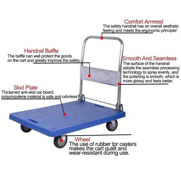 Складная тележка Пластиковая тележка и колесная тележка