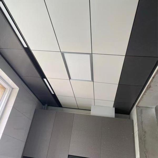 Suspended Sound Absorbing Ceiling  Mineral Fiber Board Waterproof  280~350 Kg/M3 Density