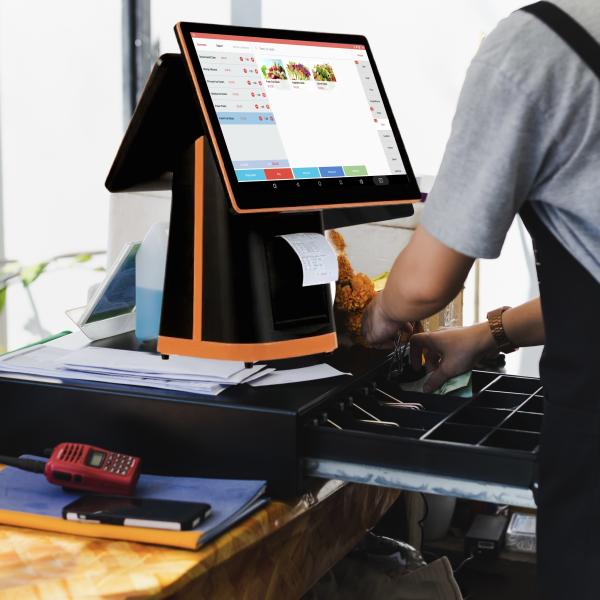 Машинный кассовый автомат для розничных магазинов с встроенным термопринтером 80 мм и оперативной памятью 2 ГБ / 4 ГБ / 8 ГБ