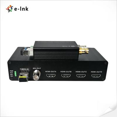 prolongamento da fibra de 1Ch 3G-SDI com relação simples do LC da saída de 4Ch HDMI