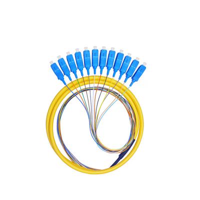 O APC UPC empacotou o cabo de fibra ótica do núcleo da trança 12 da fibra ótica