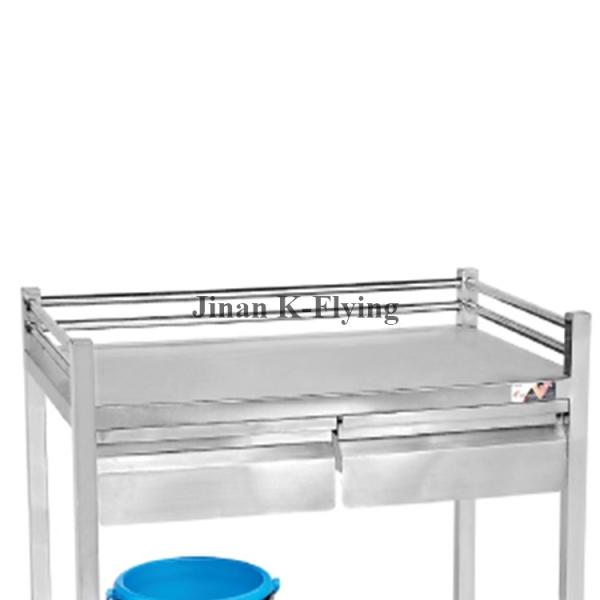 304 Stainless Steel Medical Trolley Cart for Clinic