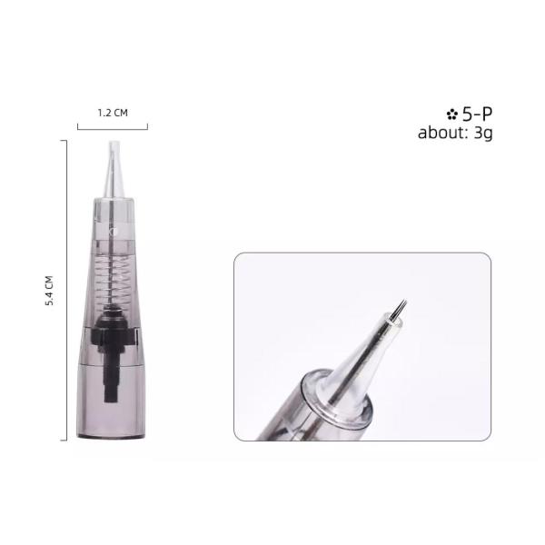 Agulhas plásticas de aço inoxidável do cartucho da tatuagem de 0.25mm 3RS 5RS 7RS