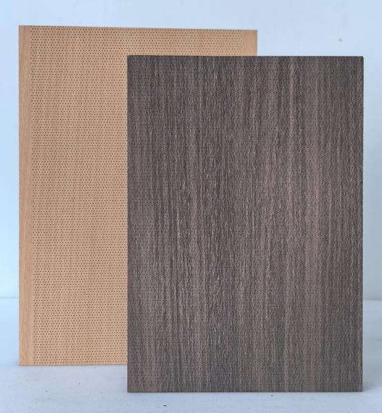 0.5mm Microperforated Acoustic Wood Wall Panels Decorative Timber Board Building Lobby