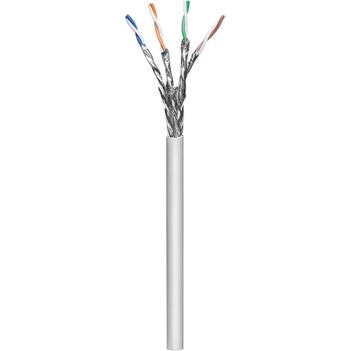 CAT7 SFTP Cable 23AWG Solid Copper PVC/LSZH Shielded LAN Cable for Data Center