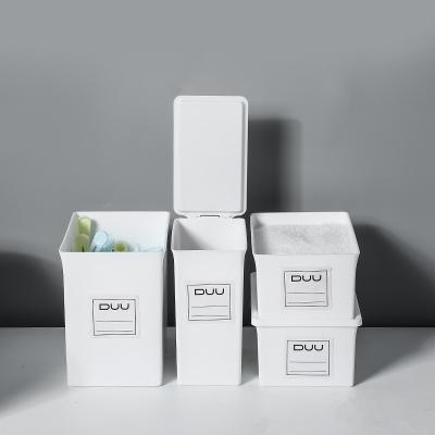 1L 2L 3L PP Desktop Storage Bins Sustainable Plastic Storage Organizer