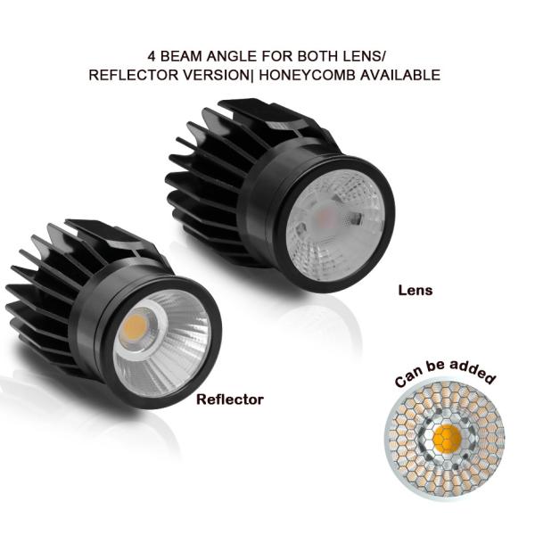 15W COB LED Tri-CCT MR16 Module 3000K/4000K/5000K Or 2700K/4000K/6000K Customizable