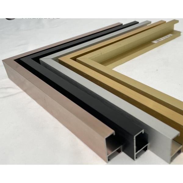 25mm Side Height Bend Mirror in Bright Gold Aluminum Alloy for Living/Bath Room Decor